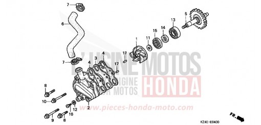 WATER PUMP CR125R1 de 2001